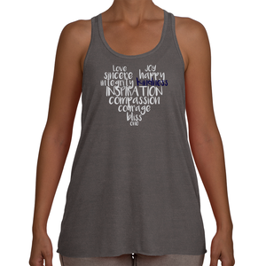 Flowy 'True Love' Racerback Tank