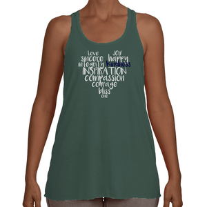 Flowy 'True Love' Racerback Tank