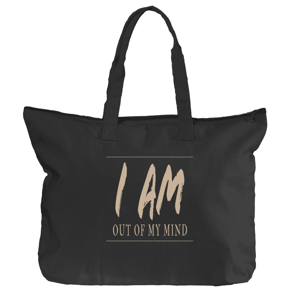 Zippered 'Out Of My Mind' Book Tote